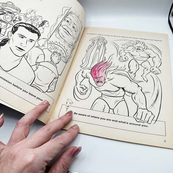 MIGHTY MORPHIN POWER RANGERS ZORDON'S RULES poster and coloring book - Picture 7 of 11